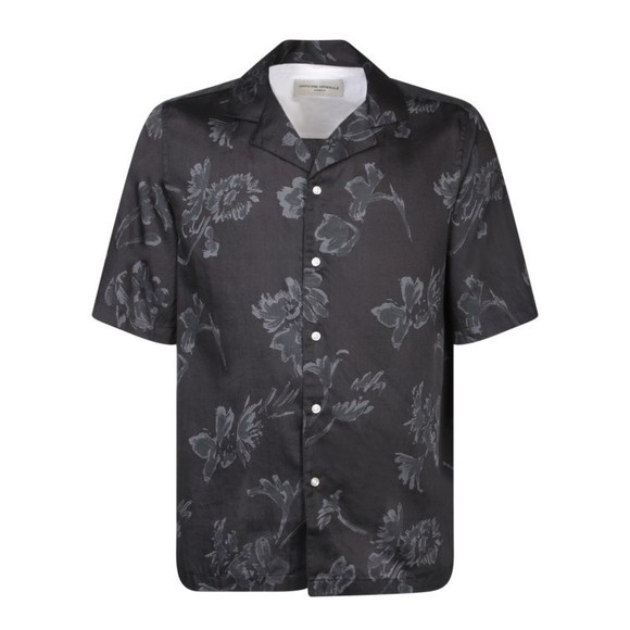 Officine Generale Cotton Shirt With Floral Pattern And Loose Fit - NWT